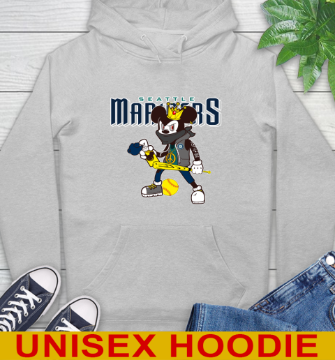 Seattle Mariners MLB Baseball Mickey Peace Sign Sports Hoodie 6