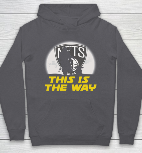 Brooklyn Nets NBA Basketball Star Wars Yoda And Mandalorian This Is The Way Hoodie 4