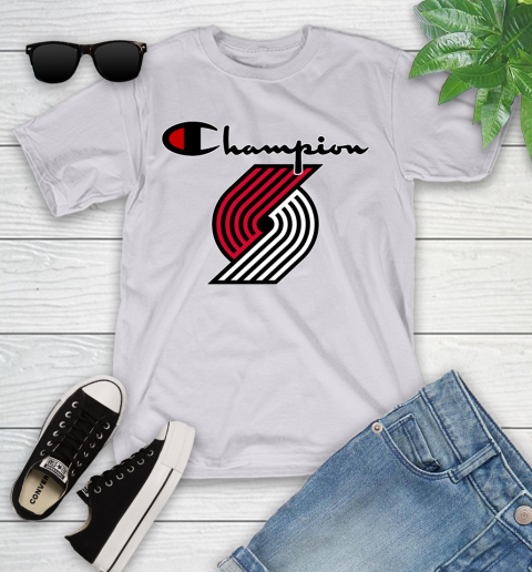 NBA Basketball Portland Trail Blazers Champion Shirt Youth T-Shirt 2