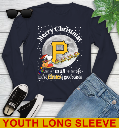 Pittsburgh Pirates Merry Christmas To All And To Pirates A Good Season MLB Baseball Sports Youth Long Sleeve 2