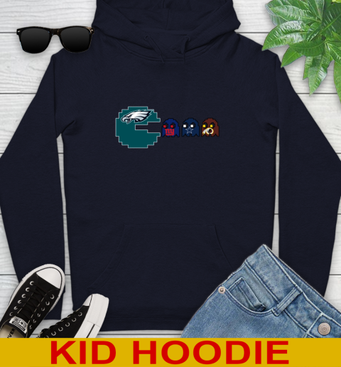 Philadelphia Eagles NFL Football Pac Man Champion Youth Hoodie 4