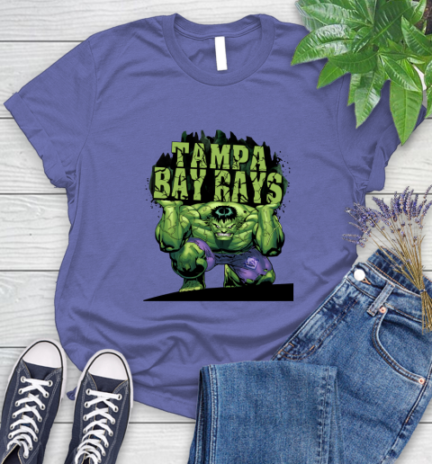 Tampa Bay Rays MLB Baseball Incredible Hulk Marvel Avengers Sports Women's T-Shirt 11