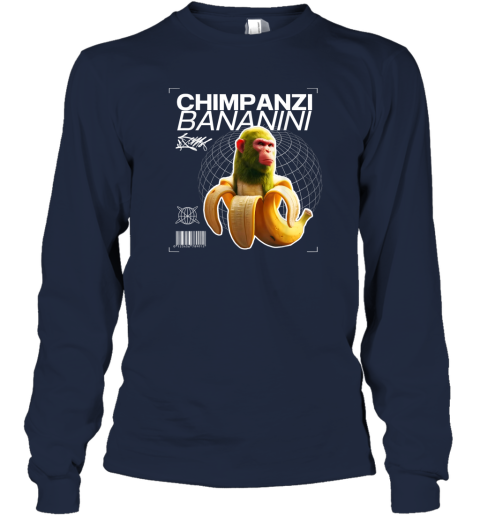 Chimpanzi Bananini monkey banana Long Sleeve T-Shirt