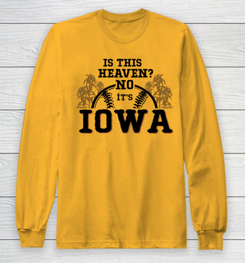 Is This Heaven No It's Iowa Baseball Long Sleeve T-Shirt 2