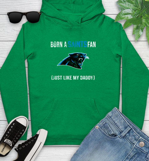 NFL Carolina Panthers Football Loyal Fan Just Like My Daddy Shirt Youth Hoodie 7