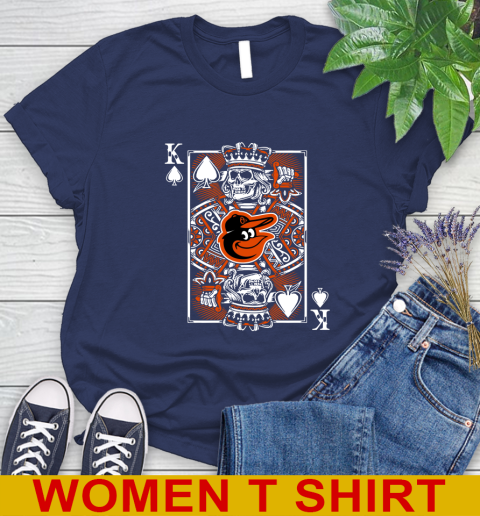 Baltimore Orioles MLB Baseball The King Of Spades Death Cards Shirt Women's T-Shirt 12