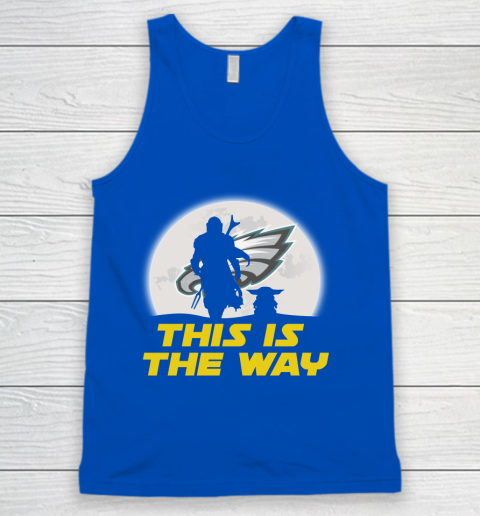 Philadelphia Eagles NFL Football Star Wars Yoda And Mandalorian This Is The Way Tank Top 4