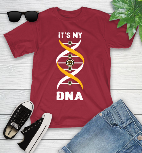 Boston Bruins NHL Hockey It's My DNA Sports Youth T-Shirt 14