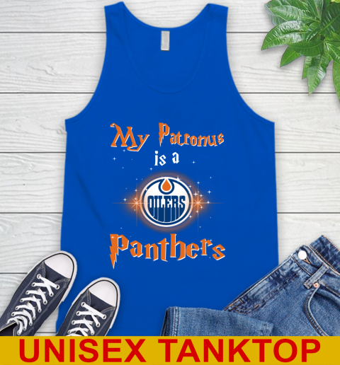 NHL Hockey Harry Potter My Patronus Is A Edmonton Oilers Tank Top 4