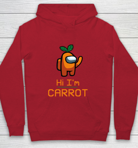 Among Us Shirt IM CARROT ORANGE AMONG A7 Youth Hoodie 6