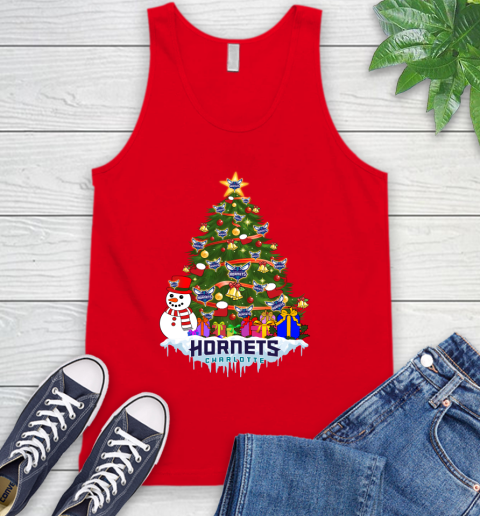 Charlotte Hornets Merry Christmas NBA Basketball Sports Tank Top 6