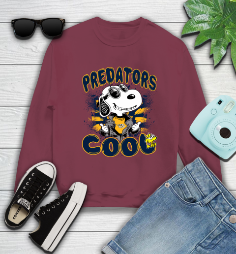 NHL Hockey Nashville Predators Cool Snoopy Shirt Sweatshirt 5