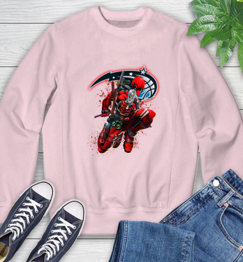 NBA Deadpool Marvel Comics Sports Basketball Orlando Magic Sweatshirt 9