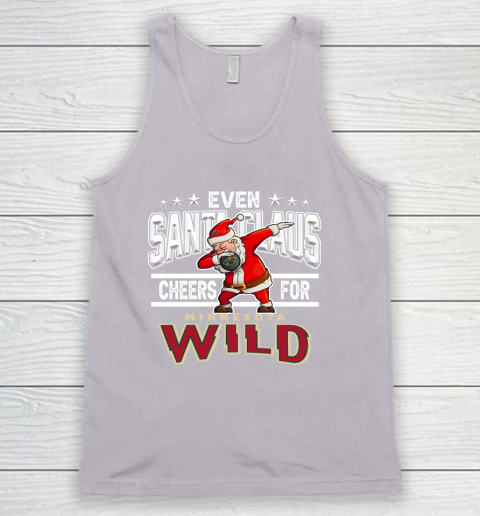 Minnesota Wild Even Santa Claus Cheers For Christmas NHL Tank Top 4 Minnesota Wild Even Santa Claus Cheers For Christmas NHL Tank Top - Image 4