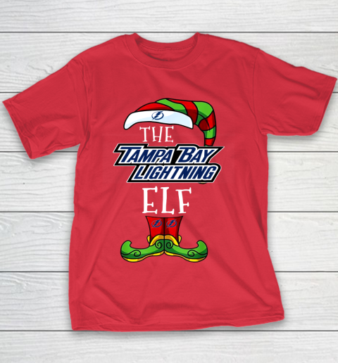 Tampa Bay Lightning Christmas ELF Funny NHL Youth T-Shirt 7