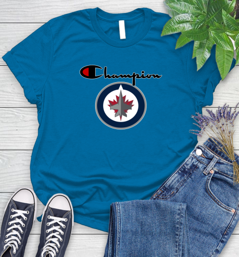 NHL Hockey Winnipeg Jets Champion Shirt Women's T-Shirt 5