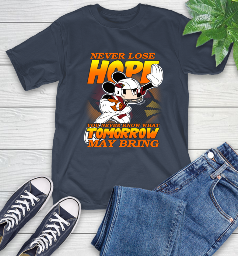 Atlanta Falcons NFL Football Mickey Disney Never Lose Hope (2) T-Shirt 3