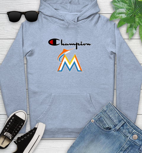 MLB Baseball Miami Marlins Champion Shirt Youth Hoodie 7