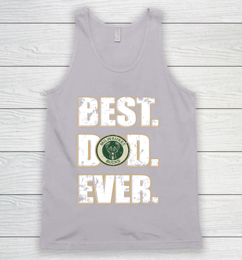 NBA Milwaukee Bucks Basketball Best Dad Ever Family Shirt Tank Top 3