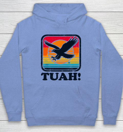 Funny Hawk Tuah Tush Camping Hiking Sarcastic Hoodie 7