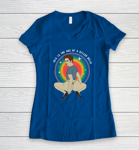 This Is The Ass Of A Killer Bella Women's V-Neck T-Shirt 5