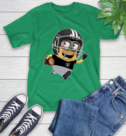 NFL Oakland Raiders Minions Disney Football Sports T-Shirt 7