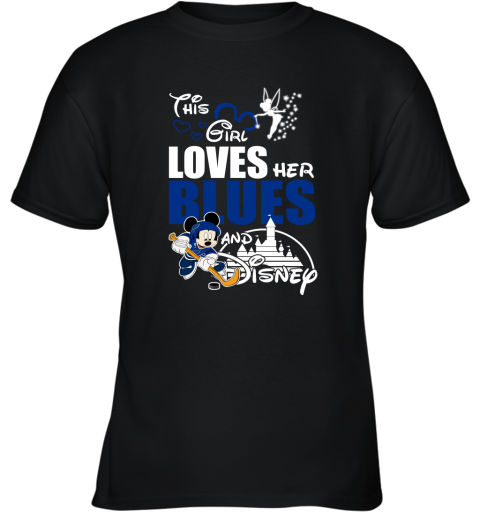 This Girl Love Her St. Louis Blues And Mickey Disney Youth T-Shirt