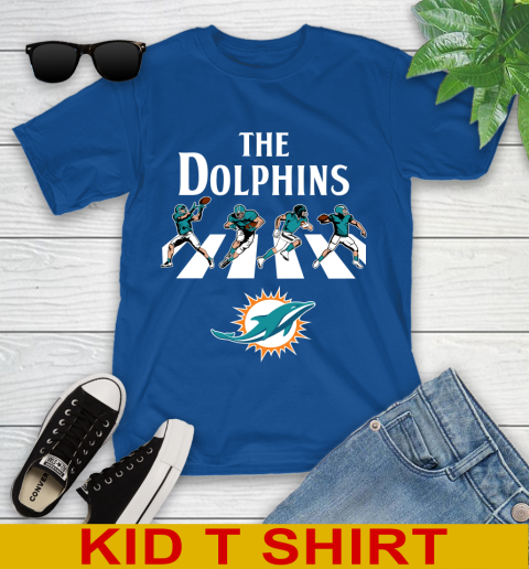 NFL Football Miami Dolphins The Beatles Rock Band Shirt Youth T-Shirt 10