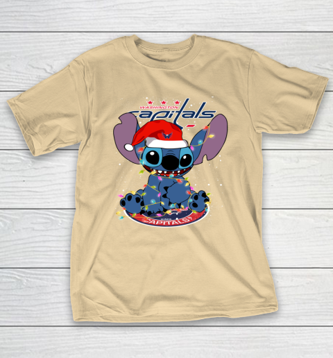 Washington Capitals NHL Hockey noel stitch Christmas T-Shirt 5