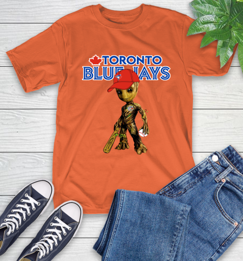 MLB Toronto Blue Jays Groot Guardians Of The Galaxy Baseball T-Shirt 5
