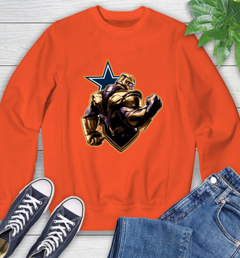NFL Thanos Avengers Endgame Football Sports Dallas Cowboys Sweatshirt 4