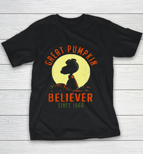 Peanuts Great Pumpkin believer since 1966 Halloween Youth T-Shirt