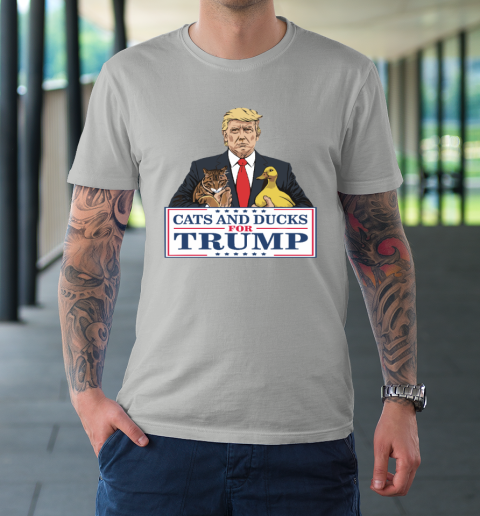 Cats And Ducks For Trump 2024 Kittens And Ducks For Trump T-Shirt 8