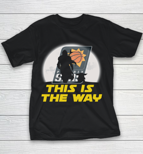 Phoenix Suns NBA Basketball Star Wars Yoda And Mandalorian This Is The Way Youth T-Shirt