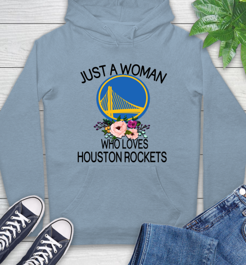 NBA Just A Woman Who Loves Houston Rockets Basketball Sports Hoodie 6