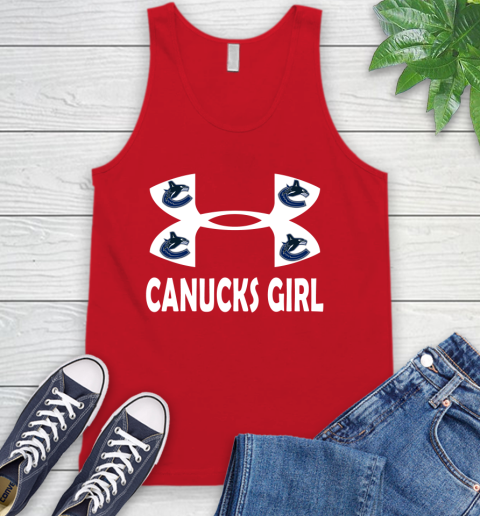 NHL Vancouver Canucks Girl Under Armour Hockey Sports Tank Top 5