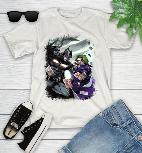 Los Angeles Kings NHL Hockey Batman Fighting Joker DC Comics Youth T-Shirt