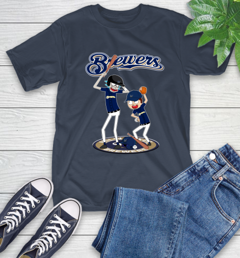 MLB Milwaukee Brewers Rick And Morty Baseball 4