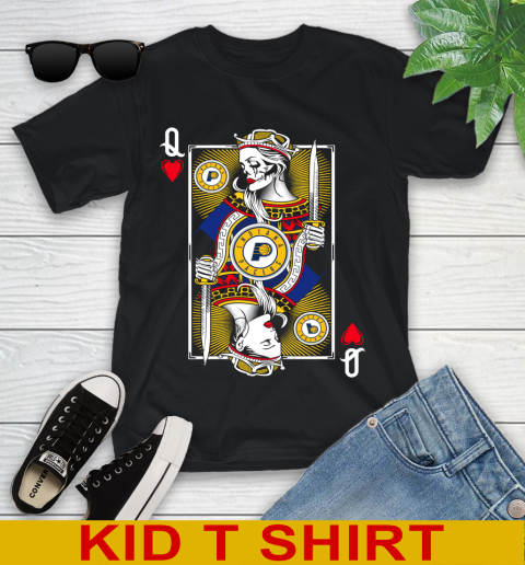 NBA Basketball Indiana Pacers The Queen Of Hearts Card Shirt Youth T-Shirt