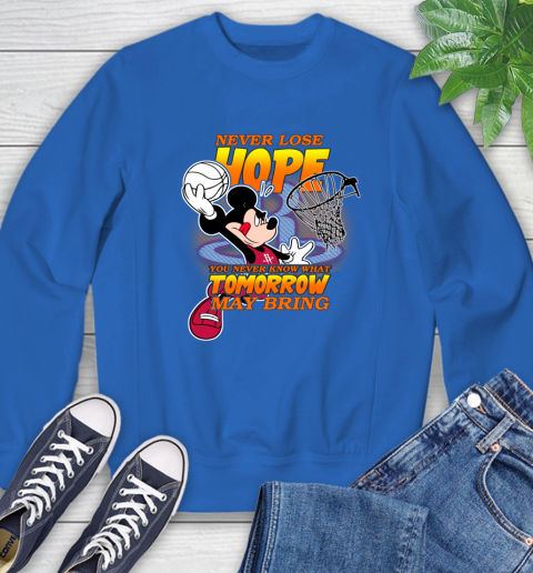 Houston Rockets NBA Basketball Mickey Disney Never Lose Hope Sweatshirt 9