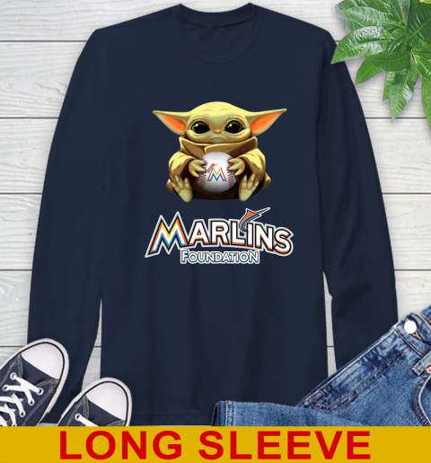 MLB Baseball Miami Marlins Star Wars Baby Yoda Shirt 61