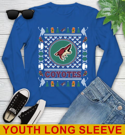 Arizona Coyotes Merry Christmas NHL Hockey Loyal Fan Youth Long Sleeve 10