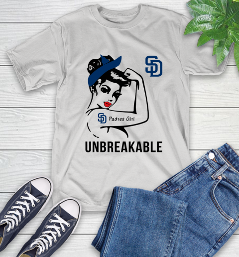 MLB San Diego Padres Girl Unbreakable Baseball Sports T-Shirt