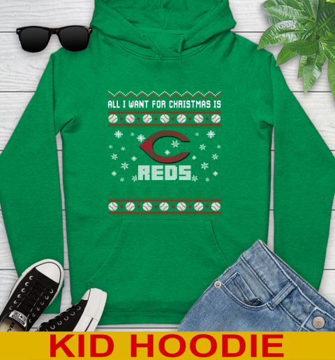 MLB All I Want For Christmas Is Cincinnati Reds Baseball Sports 135