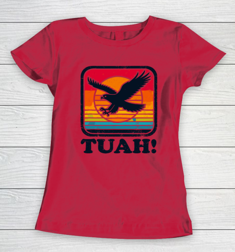 Funny Hawk Tuah Tush Camping Hiking Sarcastic Women's T-Shirt 6