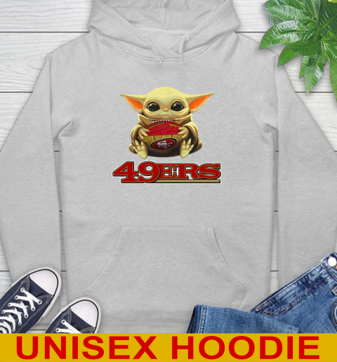 NFL Football San Francisco 49ers Baby Yoda Star Wars Shirt Hoodie 6