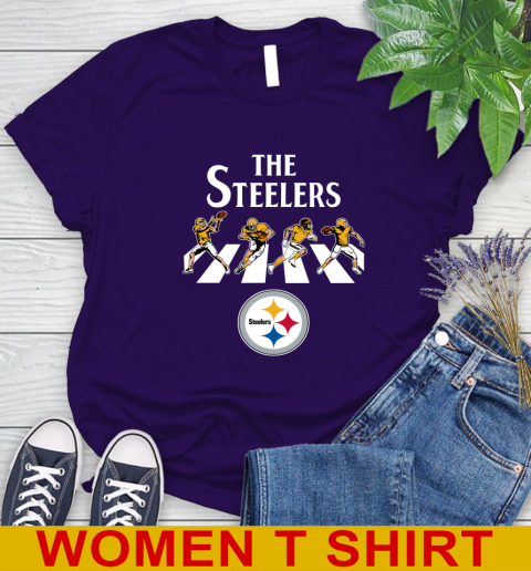 NFL Football Pittsburgh Steelers The Beatles Rock Band Shirt Women's T-Shirt 4
