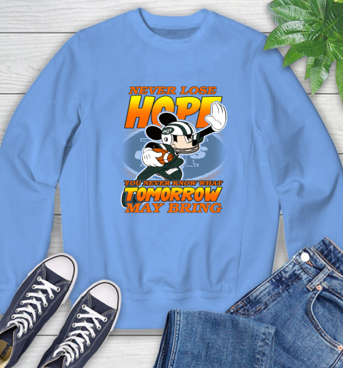 New York Jets NFL Football Mickey Disney Never Lose Hope Sweatshirt 11