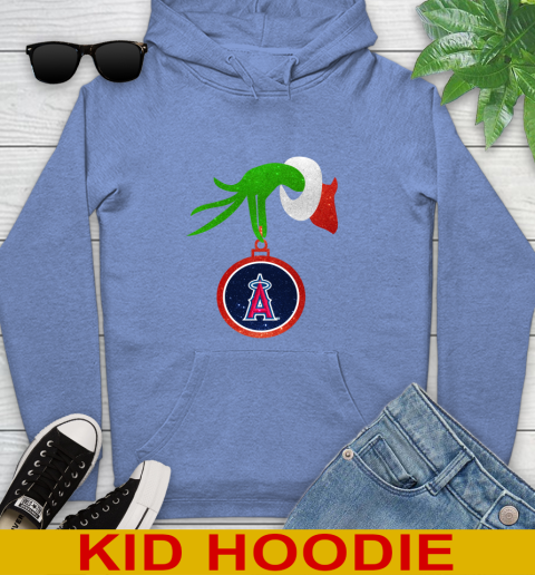 Los Angeles Angels Grinch Merry Christmas MLB Baseball Youth Hoodie 12