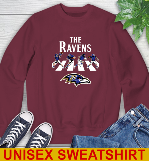 NFL Football Baltimore Ravens The Beatles Rock Band Shirt Sweatshirt 6